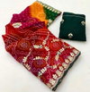 Tew Georgette Bandhej Print Sarees Wholesale Clothing Suppliers In India
